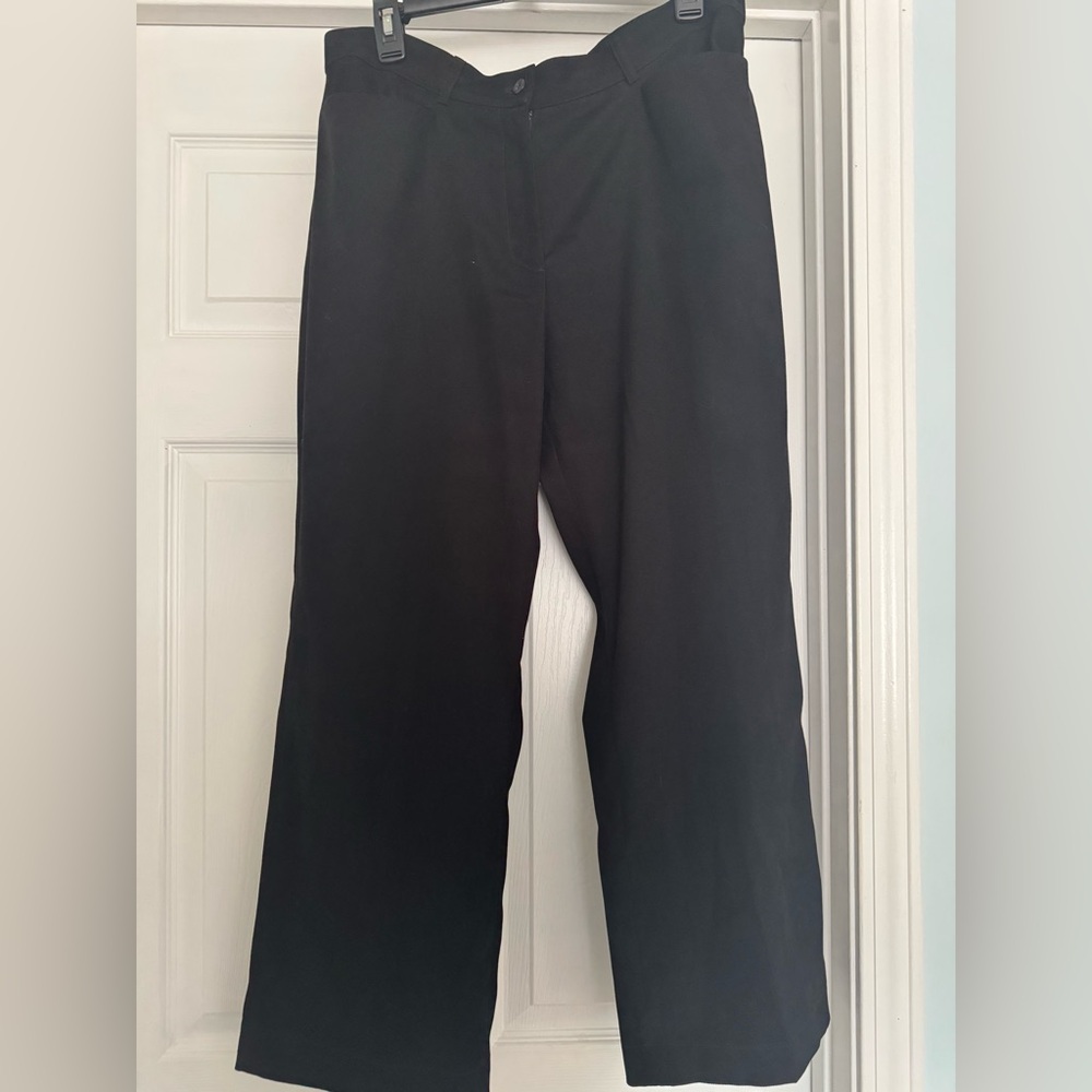 Coldwater Creek Black Wide Leg Pants Size 12 🤩🤩🤩